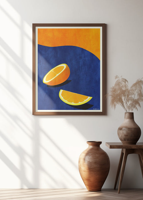 Petit Déjeuner, Deux Oranges Framed Art Wall Decor