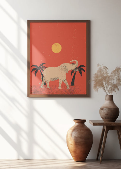 Elephant Framed Art Wall Decor