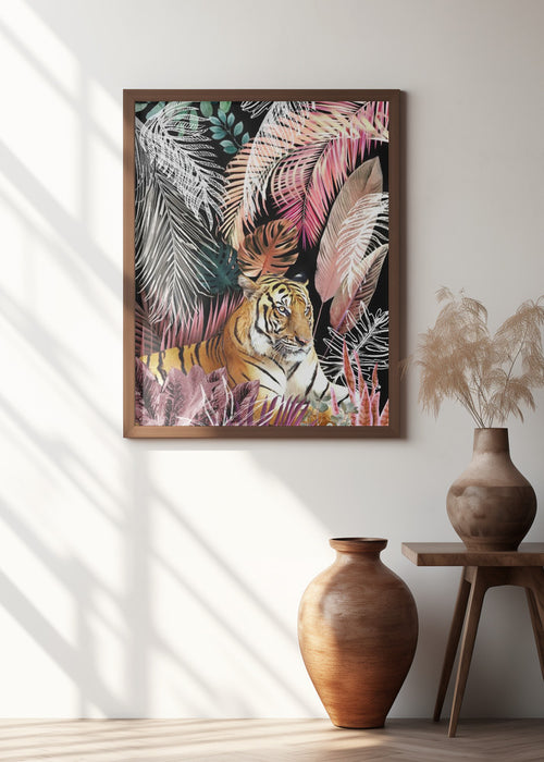 Jungle Tiger 01 Framed Art Modern Wall Decor