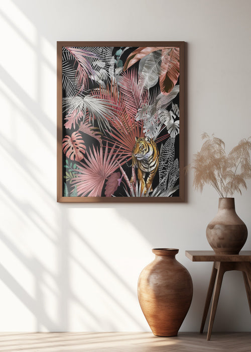 Jungle Tiger 02 Framed Art Modern Wall Decor