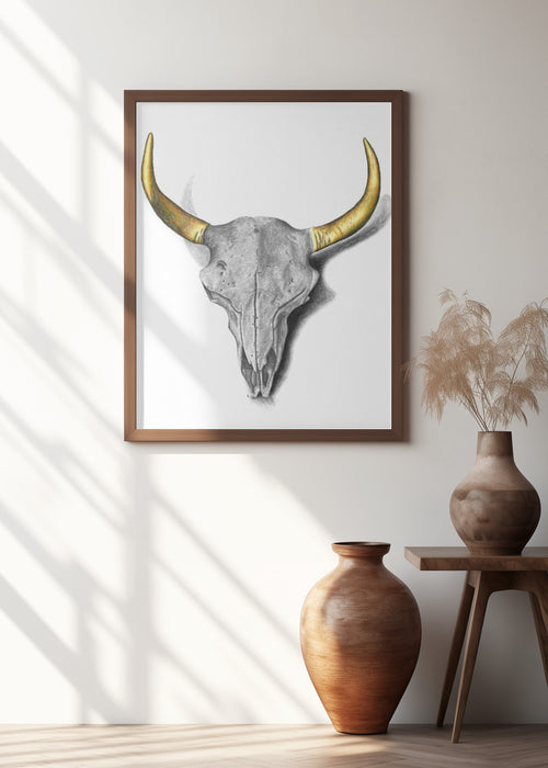 Skull Framed Art Wall Decor