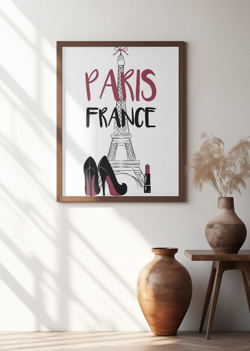 France Framed Art Modern Wall Decor