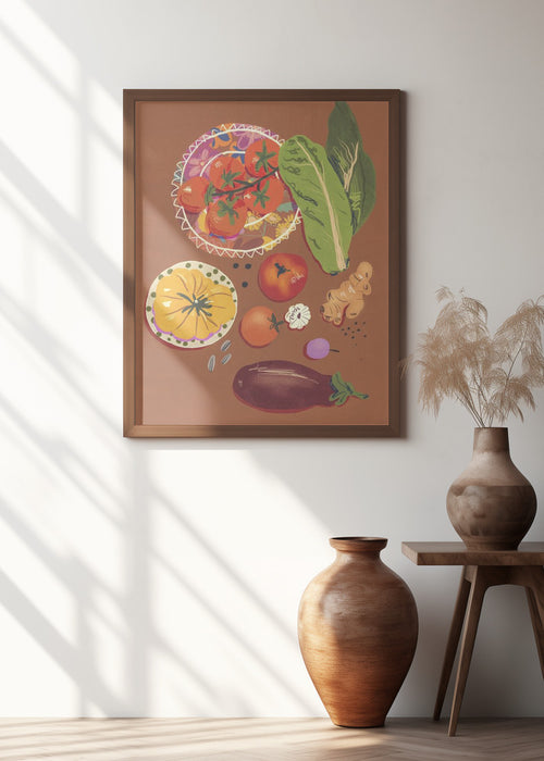 Veggies Framed Art Wall Decor