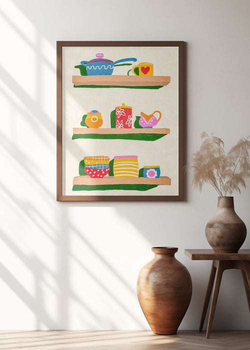 In the kitchen Framed Art Modern Wall Decor