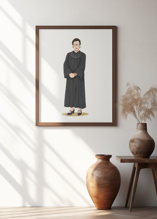 Ruth Bader Ginsburg Framed Art Wall Decor