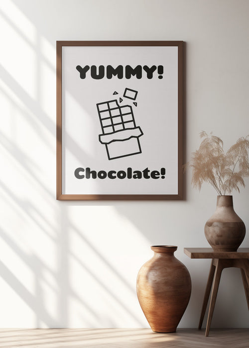 Chocolate Framed Art Wall Decor