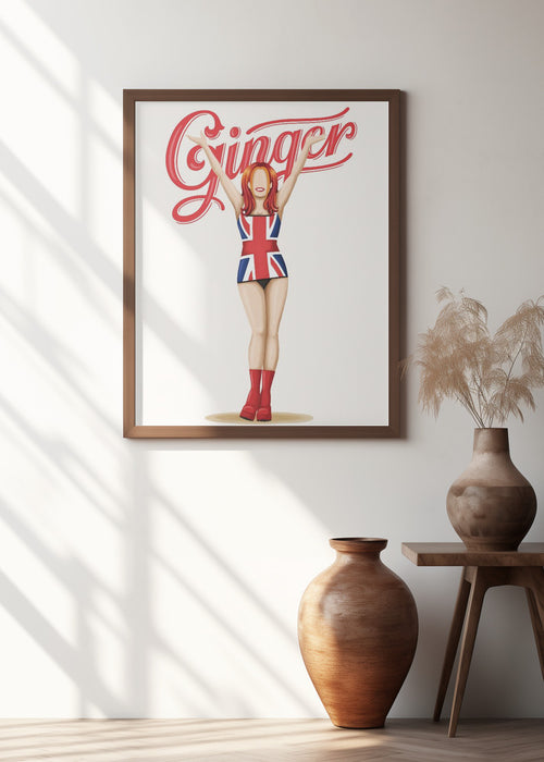 Ginger Spice Framed Art Wall Decor