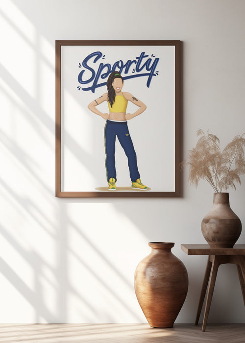 Sporty Spice Framed Art Wall Decor