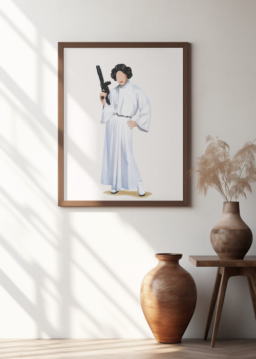 Princess Leia Framed Art Wall Decor