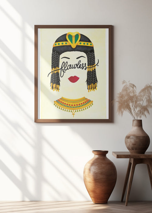 Flawless Cleopatra Framed Art Wall Decor