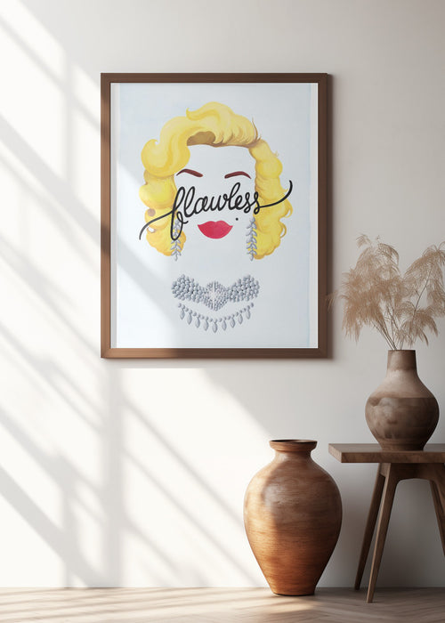 Flawless Marilyn Framed Art Modern Wall Decor