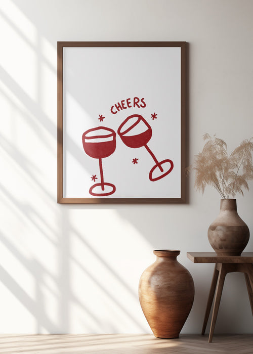 Cheers.png Framed Art Wall Decor