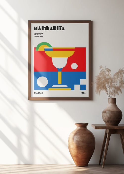 Margarita Bauhaus Cocktail Framed Art Wall Decor