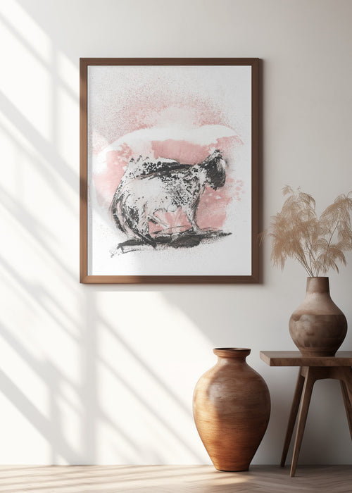 The Cat Framed Art Wall Decor