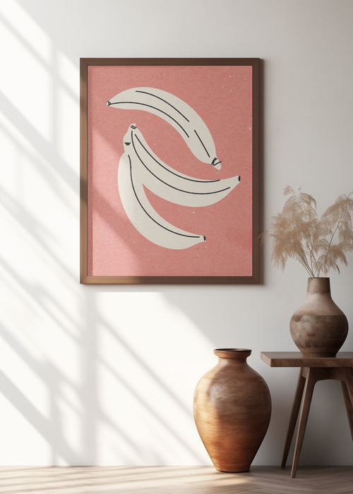 Banana Framed Art Modern Wall Decor