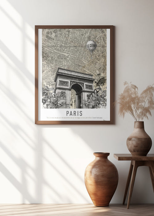 Paris (City Breaks) Framed Art Modern Wall Decor