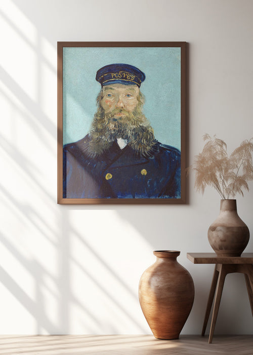 Vincent Van Gogh's Portrait of Postman Roulin (1888) Framed Art Wall Decor