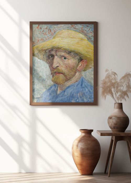 Vincent Van Gogh's Self Portrait (1887) Framed Art Wall Decor