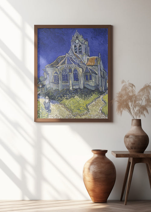 Vincent Van Gogh's the Church At Auvers (1890) Framed Art Wall Decor