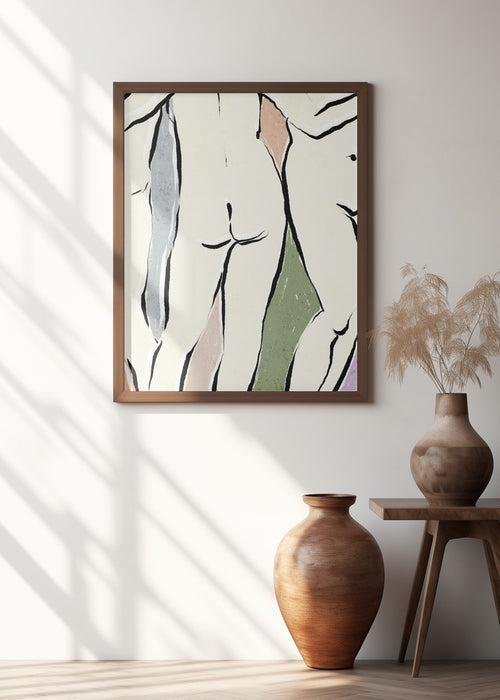 In The Bathhouse Framed Art Modern Wall Decor