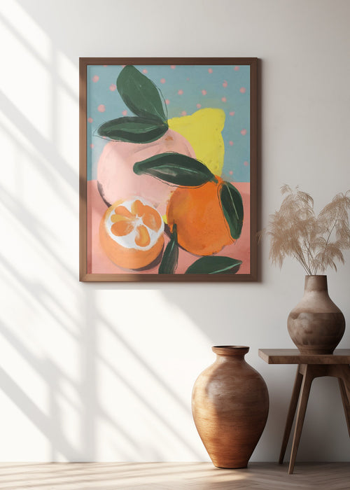 Fruity Summer No 2 Framed Art Modern Wall Decor