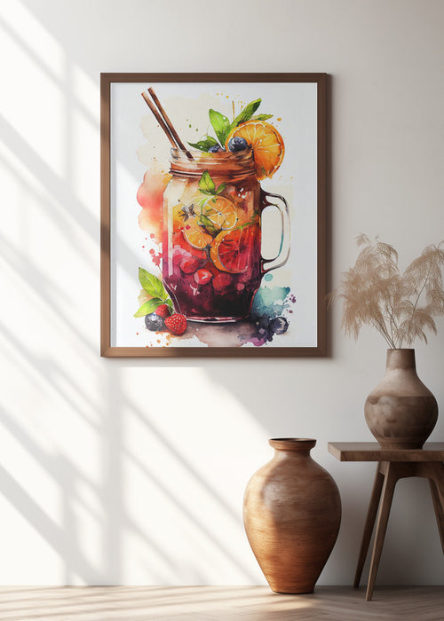 Drinks cocktail Framed Art Modern Wall Decor