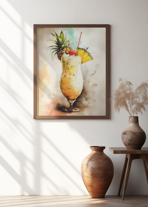 Drinks cocktail Framed Art Modern Wall Decor