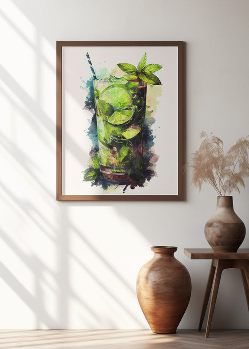 Drinks cocktail Framed Art Modern Wall Decor