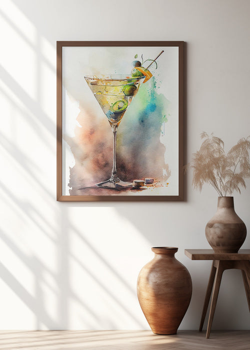 Drinks cocktail Framed Art Modern Wall Decor