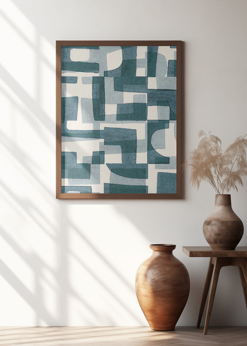 Shapes & Shadows #1 Framed Art Wall Decor