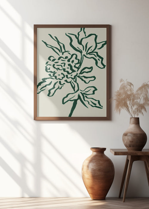 Flower Framed Art Modern Wall Decor