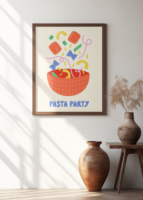 Pasta Party Framed Art Wall Decor