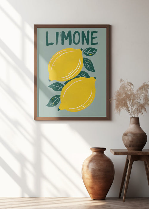 Limone Framed Art Modern Wall Decor