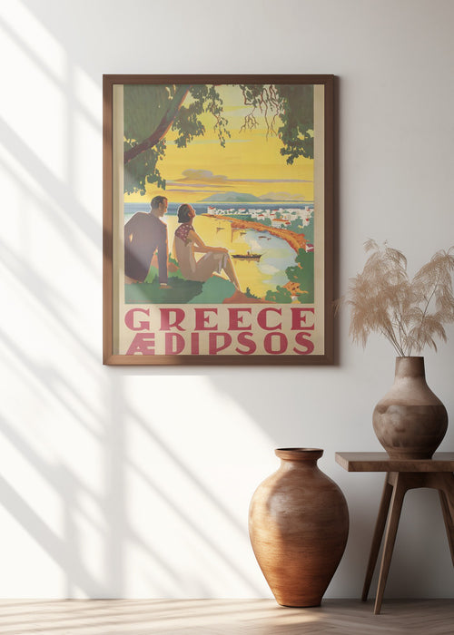 Greece Framed Art Modern Wall Decor