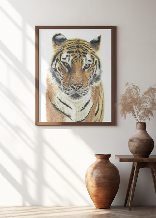 Tiger Framed Art Wall Decor