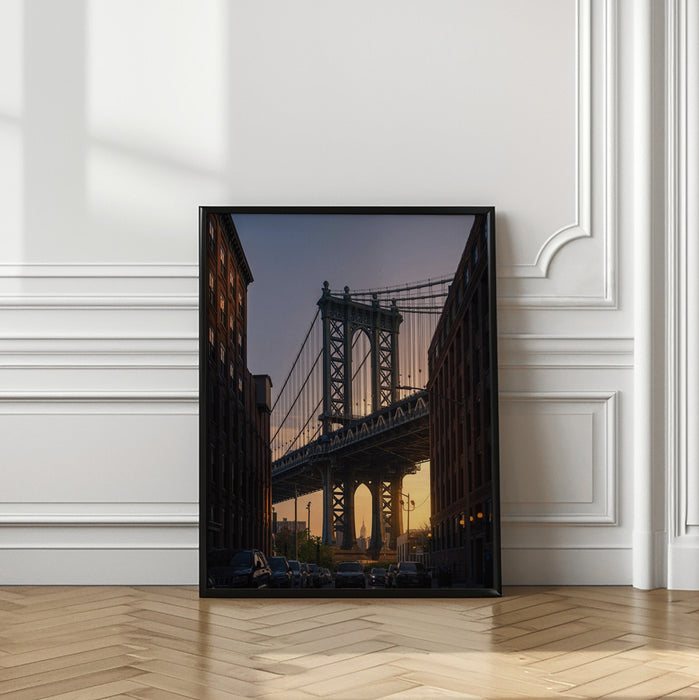 Manhattan Bridge Dumbo Brooklyn Framed Art Modern Wall Decor