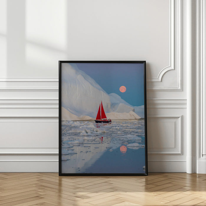 Greenland night Framed Art Wall Decor