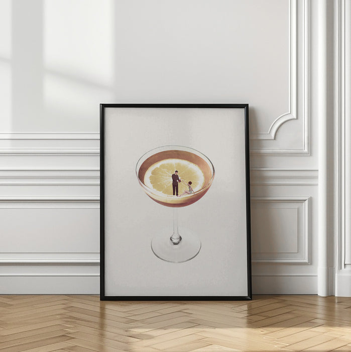 My drink needs a drink Framed Art Wall Decor