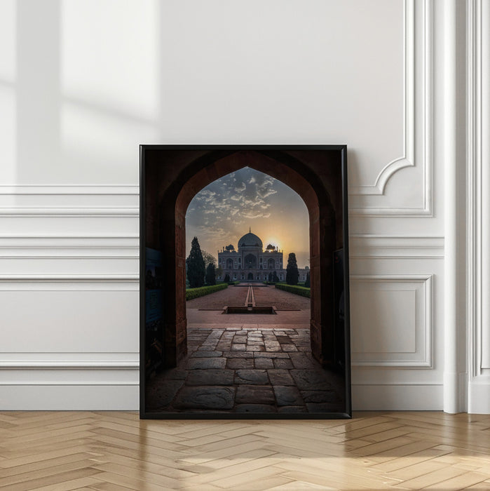 Humayun tomb - Glowing frame ! Framed Art Wall Decor