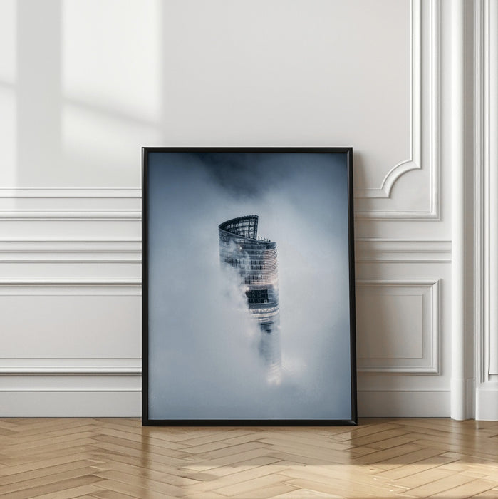 City on the Cloud Framed Art Modern Wall Decor