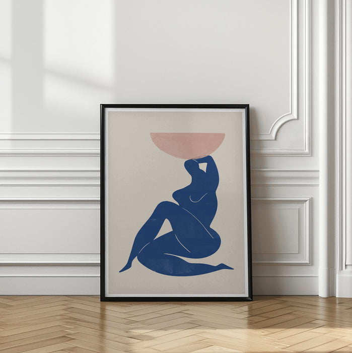 Vase and Woman Framed Art Wall Decor