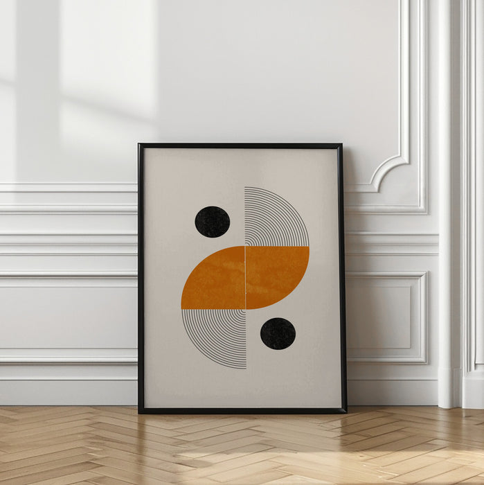 Retro Shape Framed Art Wall Decor