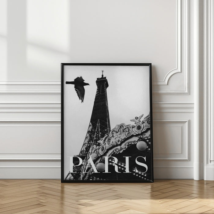 Paris Dove Framed Art Modern Wall Decor