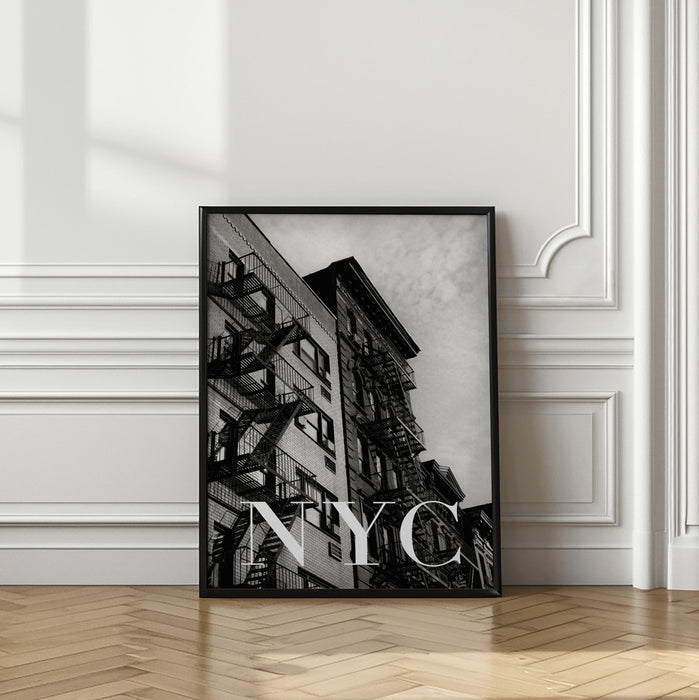 NYC Fire Escapes 2 Framed Art Modern Wall Decor