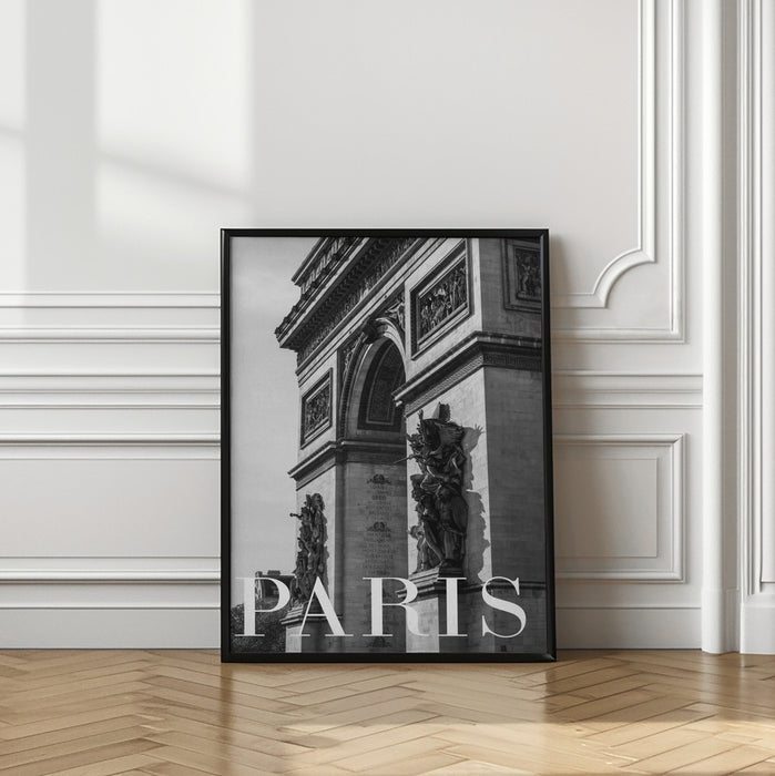 Paris Text 6 Framed Art Modern Wall Decor