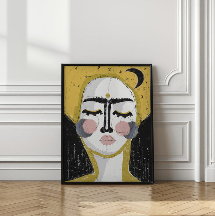 The Goddess Of The Night Framed Art Modern Wall Decor