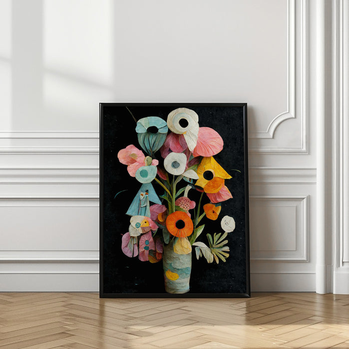 Les Fleurs Framed Art Modern Wall Decor