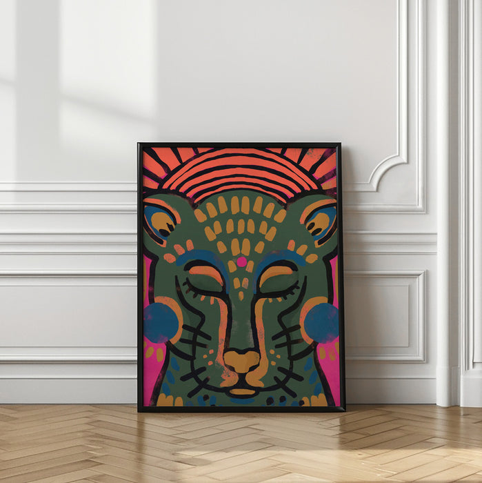 Tiger (Colored Version) Framed Art Wall Decor