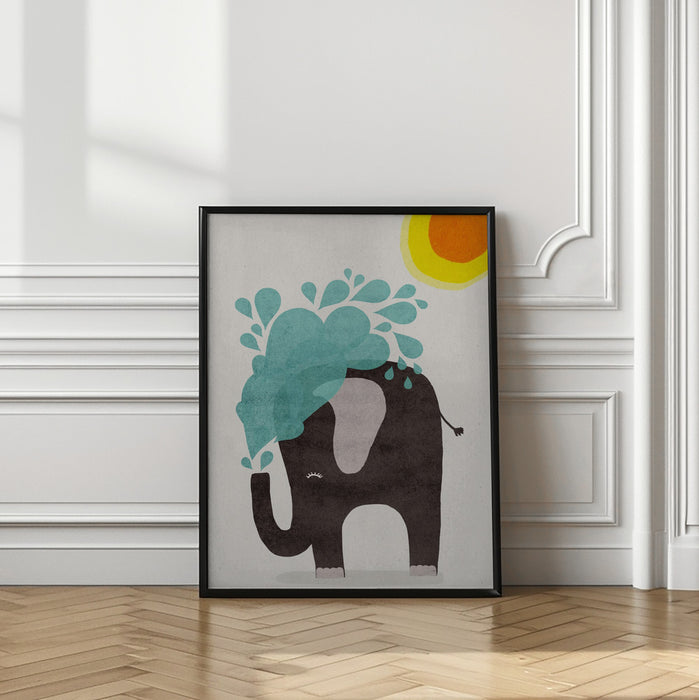 Funny elephant Framed Art Modern Wall Decor