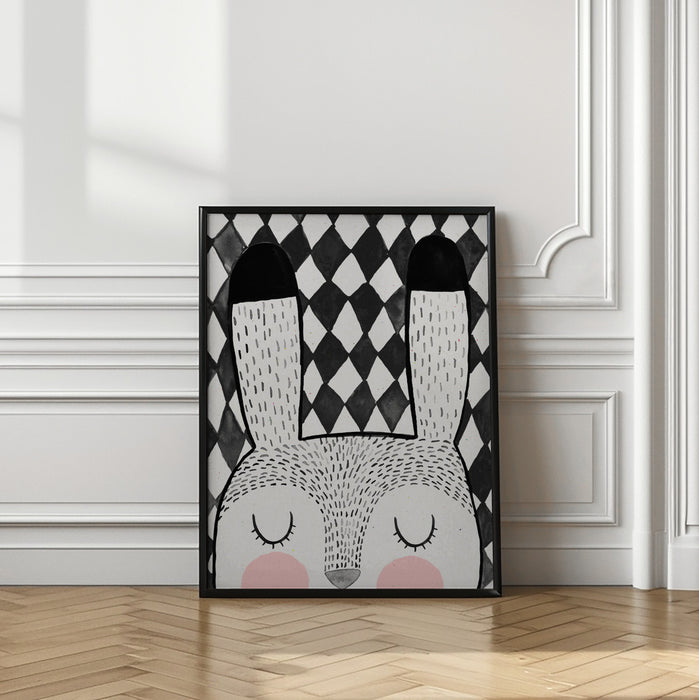 Bunny Framed Art Modern Wall Decor